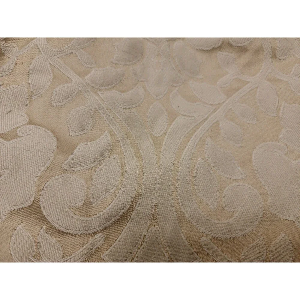 2 Champagne Tan Brown Damask Standard Pillow Sham 20 x 26